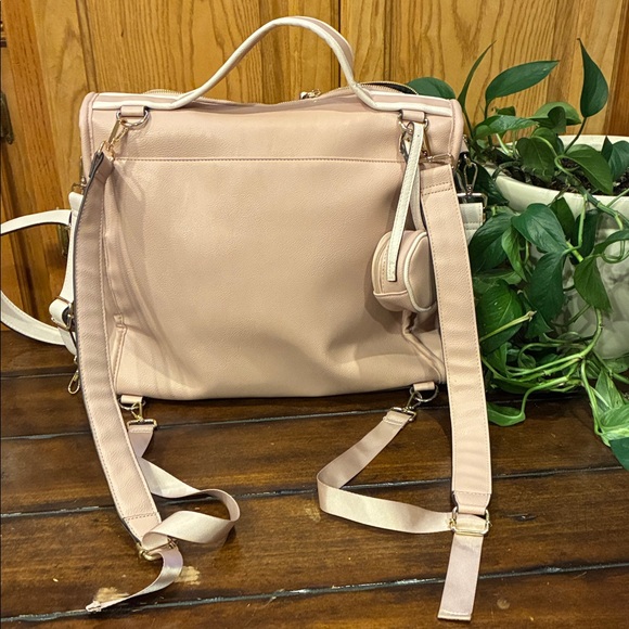 Steve Madden Blush Pink Backpack Diaper Bag (ABBA) - Picture 9 of 16